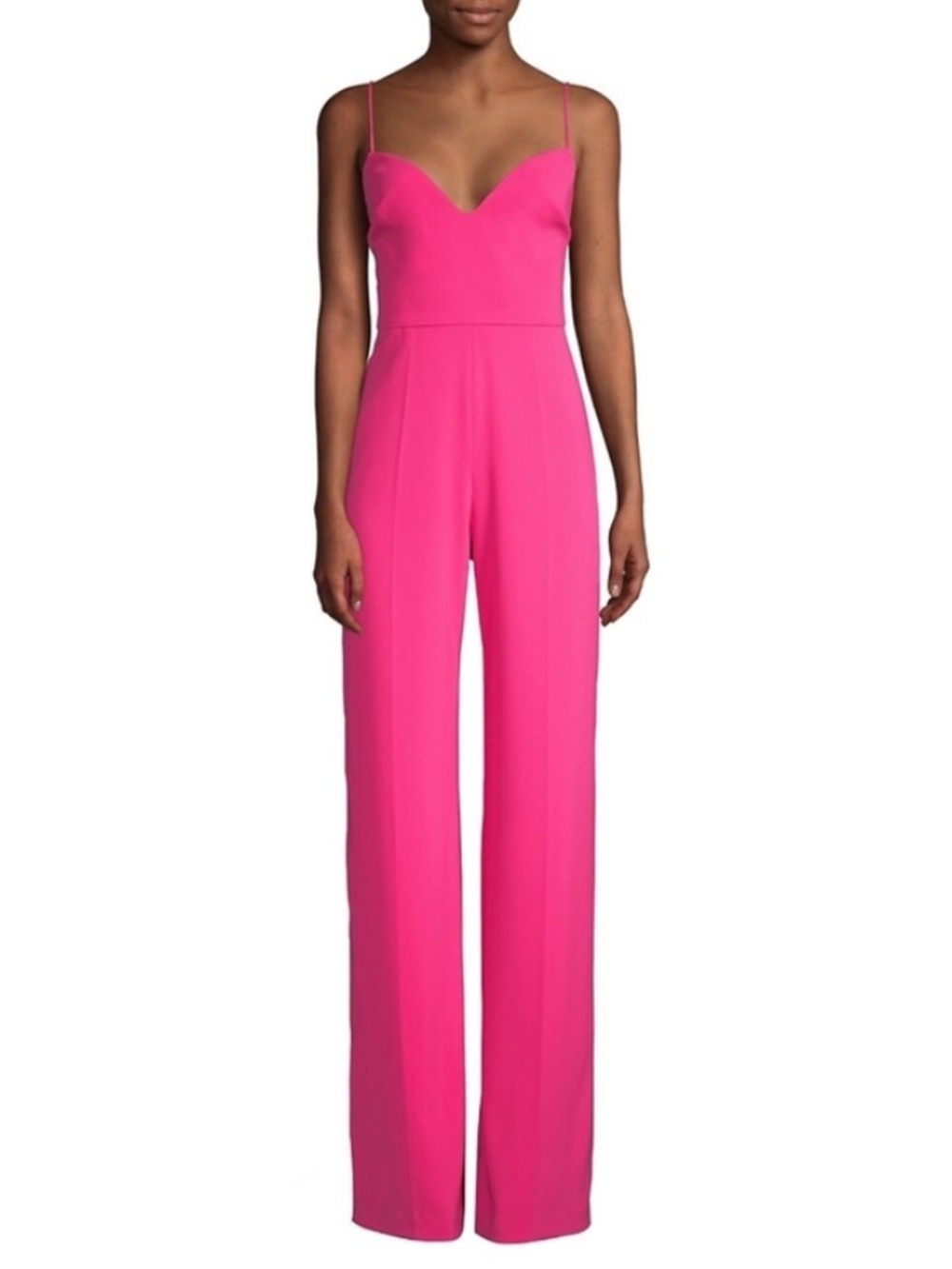 JAYGODFREY Hot Pink Spaghetti-Strap Wide-Leg Jumpsuit